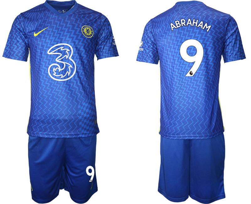 Men 2021-2022 Club Chelsea FC home blue #9 Nike Soccer Jersey->customized soccer jersey->Custom Jersey